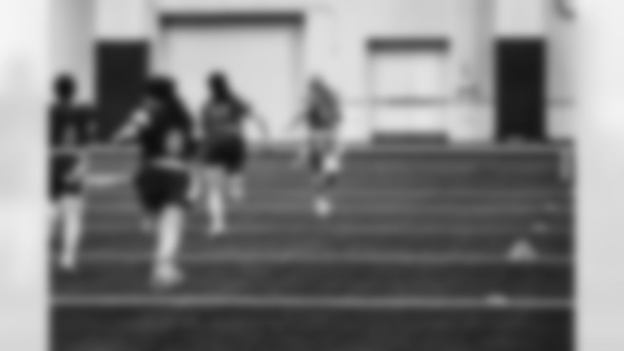 2023 Michigan Girls High School Flag Football Pilot League Week 3 at Detroit Lions HQ & Training Facility Sunday May 21 2023 in Allen Park, MI. (Carl Jones II/Detroit Lions).