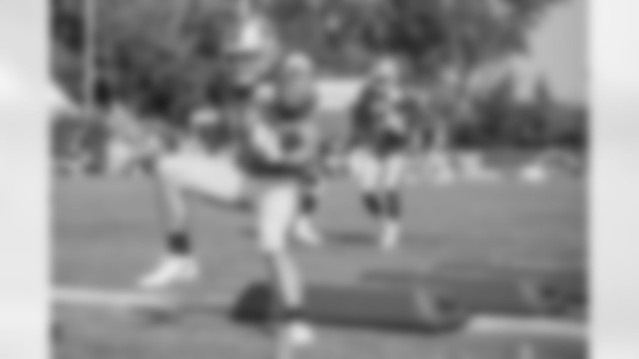 Detroit Lions running back Zach Zenner (34) during training camp practice on Tuesday, Aug. 14, 2018 in Allen Park, Mich. (Detroit Lions via AP)