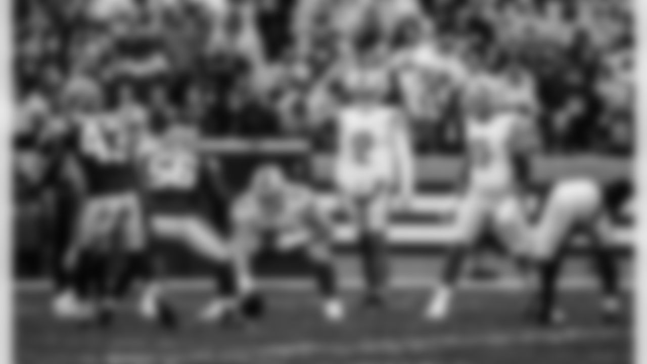 Detroit Lions quarterback Tim Boyle (12), Detroit Lions center Evan Brown (63), and Detroit Lions guard Jonah Jackson (73), during a NFL football game against the Cleveland Browns on Sunday, November 21, 2021 in Cleveland, OH. (Jeff Nguyen/Detroit Lions).