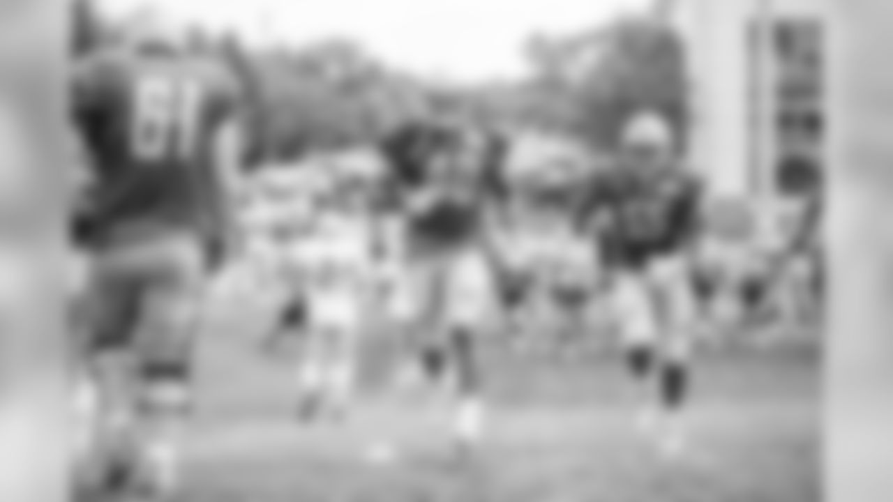 Detroit Lions linebacker Jarrad Davis (40) and Detroit Lions defensive end Eric Lee (55) run the hill during Day 6 of Detroit Lions Training Camp presented by Rocket Mortgage on Wednesday, July 31, 2019 in Allen Park, Mich.