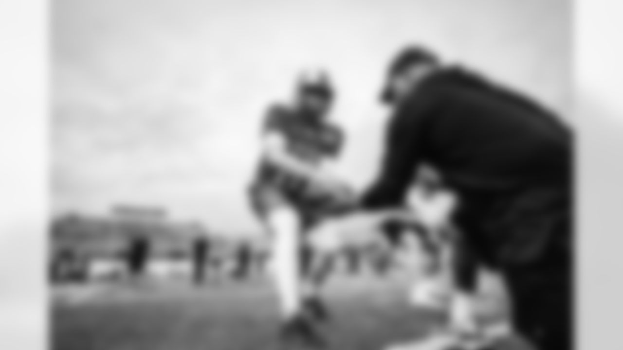 Western Kentucky quarterback Bailey Zappe during Senior Bowl practice on February 1, 2022. (Jeff Nguyen/Detroit Lions)