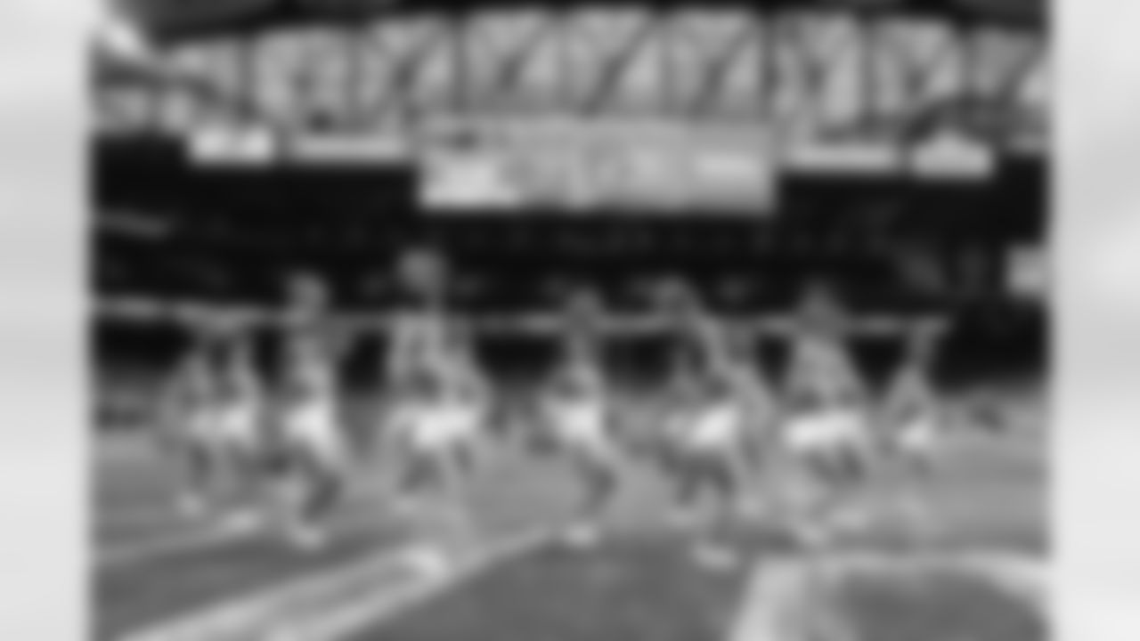 The Detroit Lions Cheerleaders during a NFL football game against the Chicago Bears on Sunday, January 1, 2023 in Detroit, MI. (Mike Ferdinande/Detroit Lions).