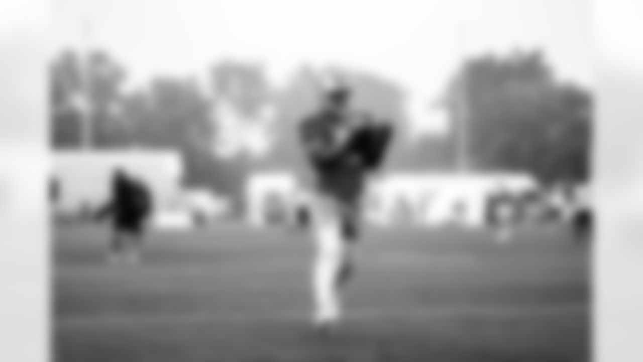 Detroit Lions running back Justin Jackson (42) during Lions Training Camp at the Training Facility in Allen Park, MI on August 5, 2022. (Jeff Nguyen/Detroit Lions)