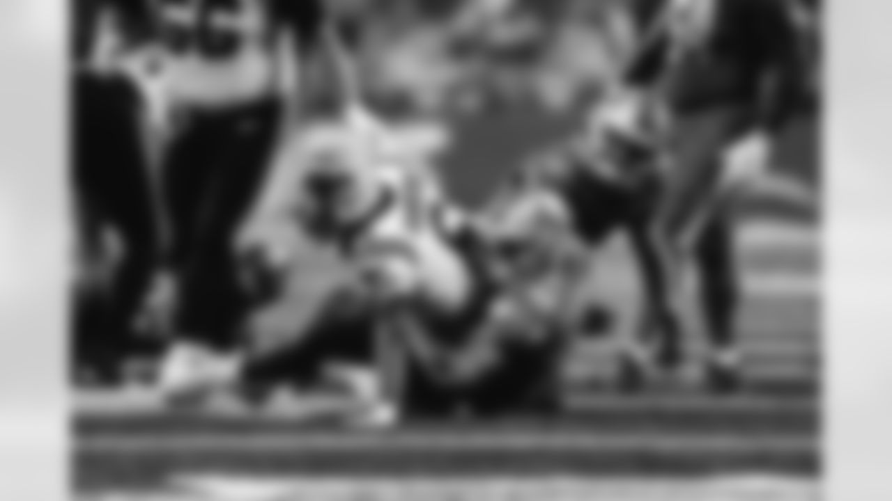 Detroit Lions linebacker Jack Campbell (46) during a NFL game against the Carolina Panthers on Sunday, Oct. 8, 2023 in Detroit, MI. (Jeff Nguyen/Detroit Lions)