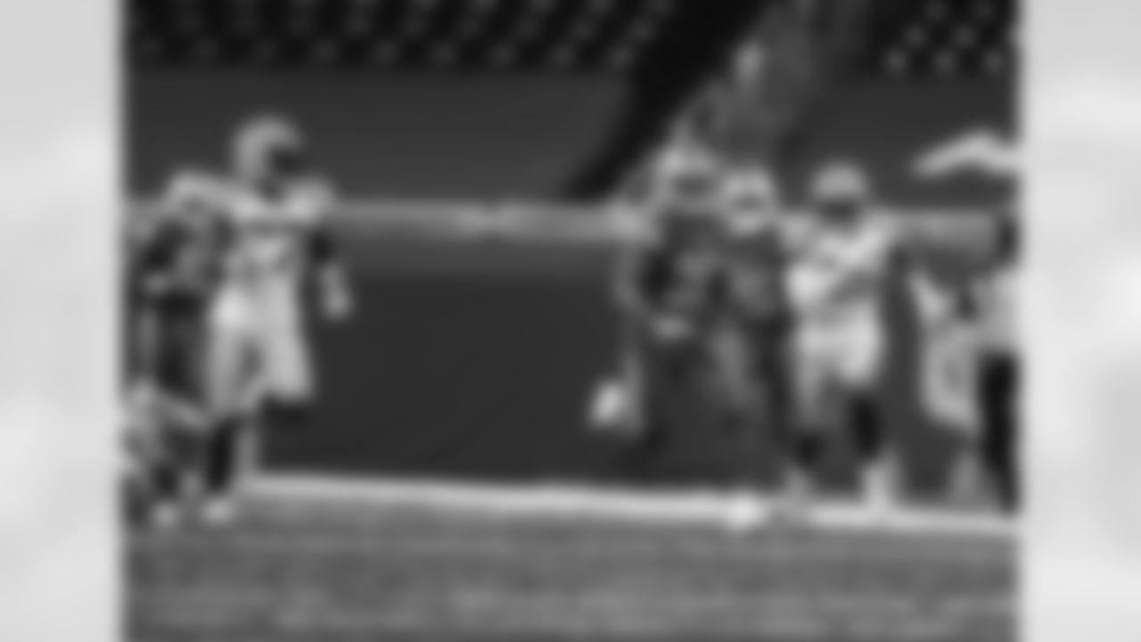 Detroit Lions wide receiver & running back Jamal Agnew (39) returns a kick during an NFL football game against the Green Bay Packers on Sunday, Dec. 13, 2020 in Detroit. (Detroit Lions via AP).