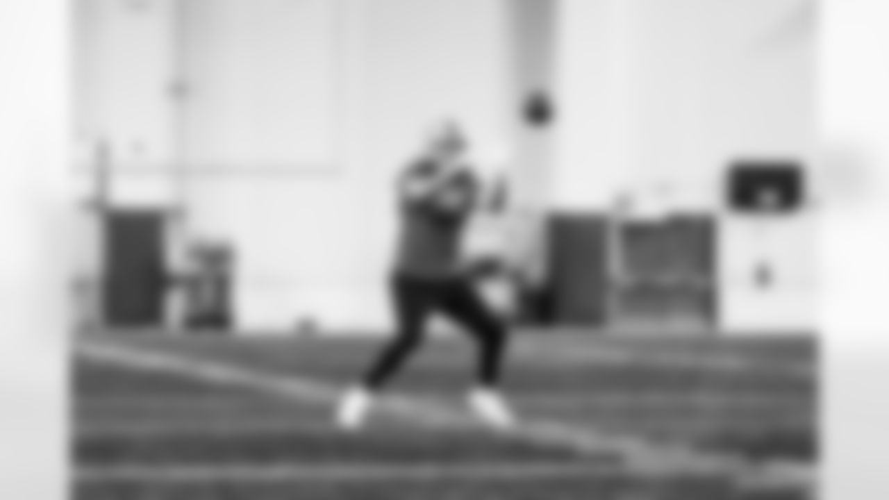 Detroit Lions tight end T.J. Hockenson (88) during practice at the Lions Training Facility in Allen Park, MI on October 20, 2022. (Jeff Nguyen/Detroit Lions)