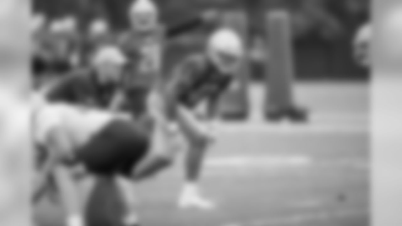 Detroit Lions linebacker Devon Kennard (9) during a minicamp practice at the Detroit Lions training facility on Tuesday, June 5, 2018 in Allen Park, Mich. (Detroit Lions via AP)