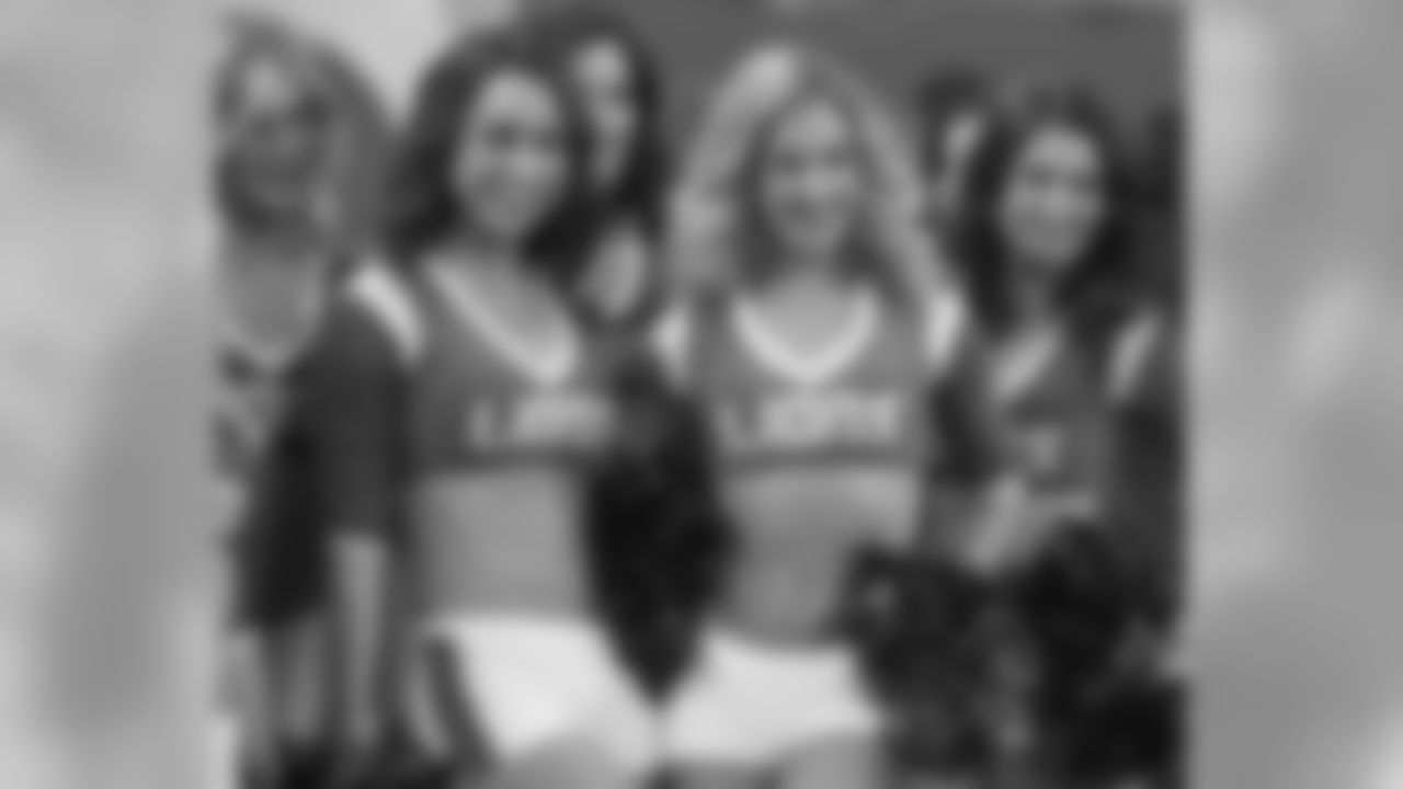 Detroit Lions cheerleaders perform during a NFL football game against the Minnesota Vikings on Sunday, Dec. 23, 2018 in Detroit. (Detroit Lions via AP).