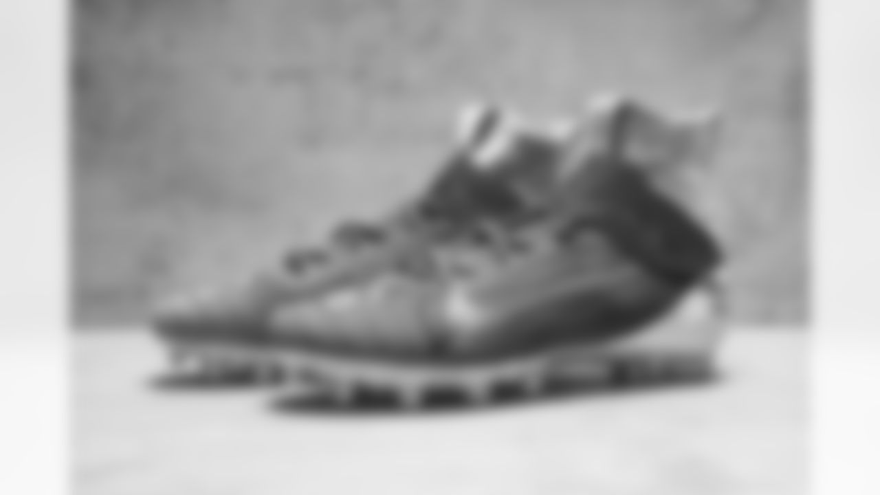 Detroit Lions defensive end Trey Flowers (90) owns these shoes. My Cause My Cleats. (Detroit Lions via AP).