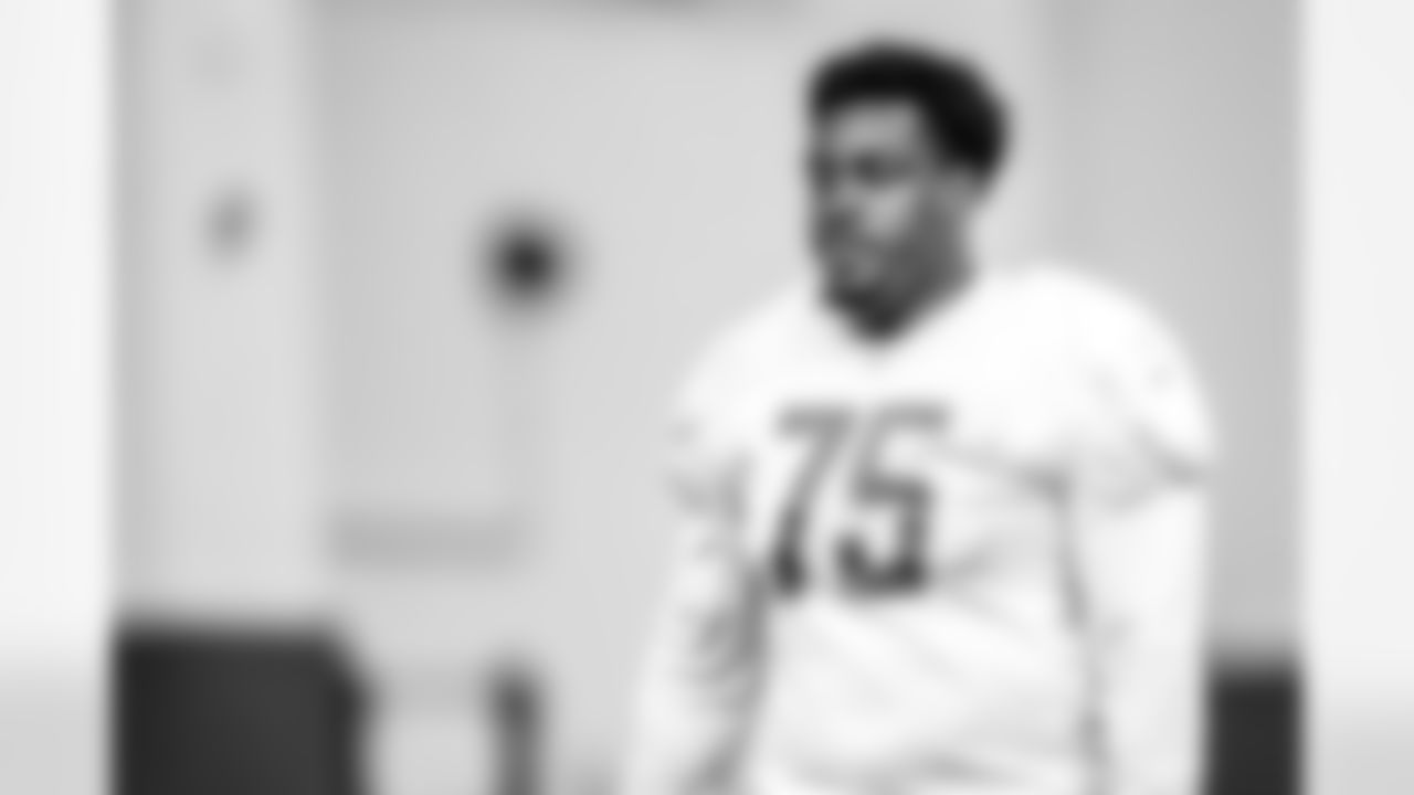 Detroit Lions defensive end Levi Onwuzurike (75) during practice at the Training Facility in Allen Park, MI on September 18, 2021. (Josh Mandujano/Detroit Lions)