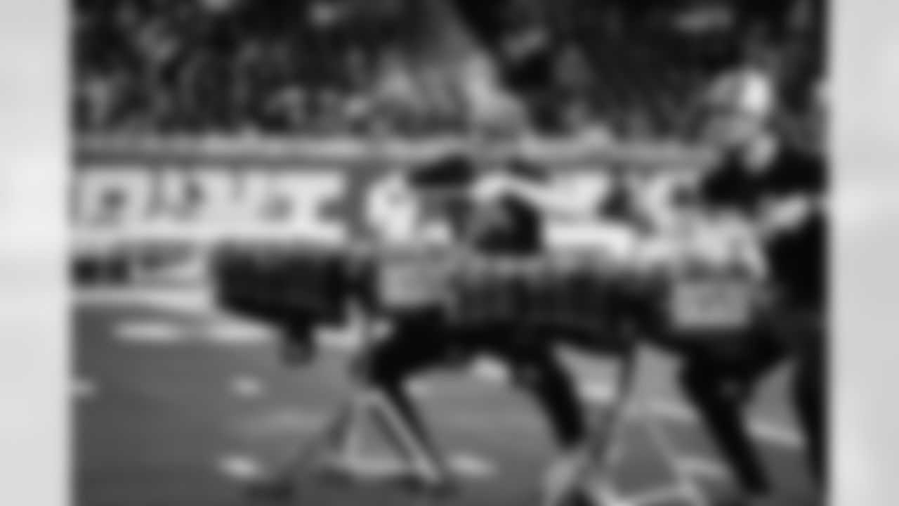 Detroit Lions Drumline, Honolulu Boom, during a NFL football game against the Green Bay Packers on Sunday, January 9, 2022 in Detroit, MI. (Mike Ferdinande/Detroit Lions).
