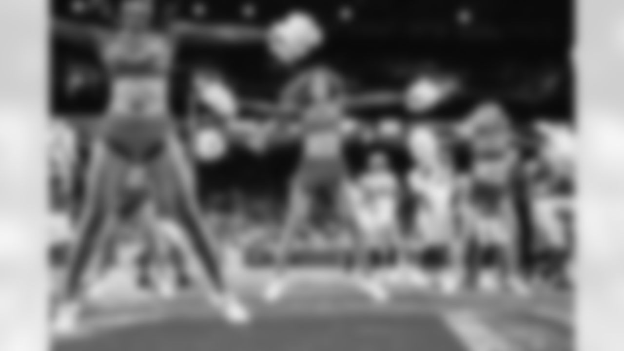Detroit Lions Cheerleaders during a NFL football game against the Green Bay Packers on Sunday, January 9, 2022 in Detroit, MI. (Mike Ferdinande/Detroit Lions).