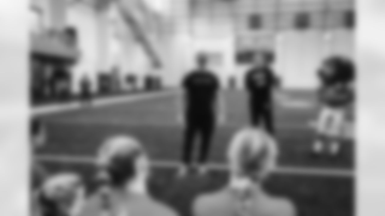 Detroit Lions Special Assistant to Chairman and President & CEO Chris Spielman during 2023 Michigan Girls High School Flag Football Pilot League Week 3 at Detroit Lions HQ & Training Facility Sunday May 21 2023 in Allen Park, MI. (Carl Jones II/Detroit Lions).