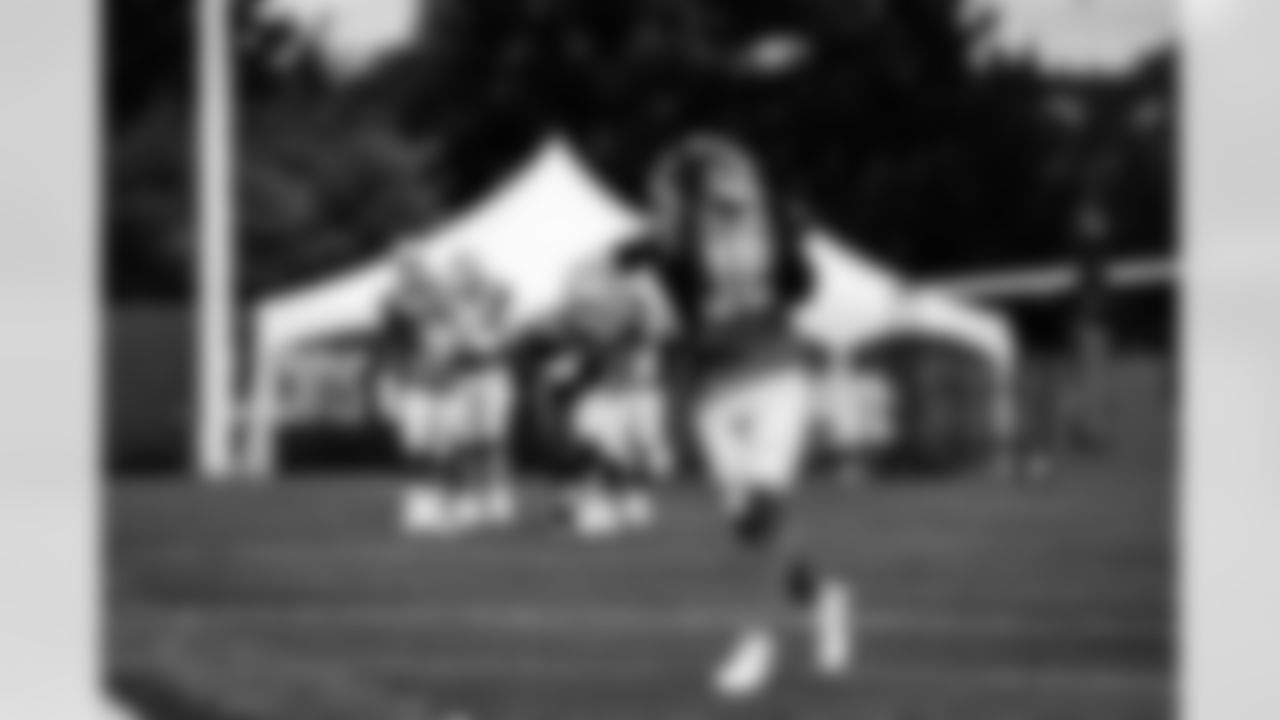 Detroit Lions running back Dedrick Mills (36) during Lions practice at the Training Facility in Allen Park, MI on August 24, 2021. (Jeff Nguyen/Detroit Lions)