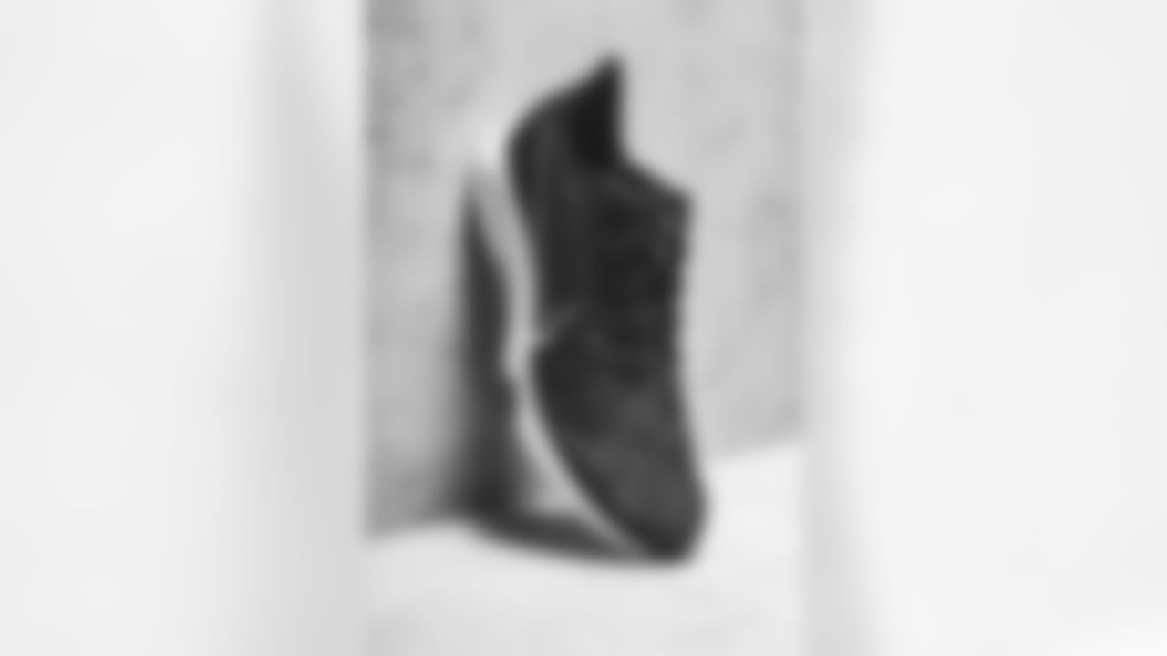 Detroit Lions linebackers coach Tyrone McKenzie owns these shoes. My Cause My Cleats. (Detroit Lions via AP).