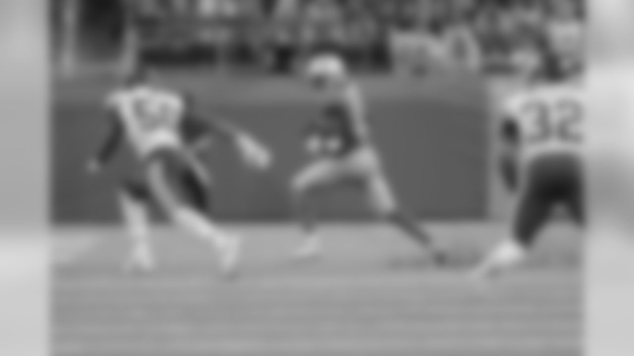 Detroit Lions running back Kerryon Johnson (33) during a NFL football game against the Kansas City Chiefs Sunday, Sept. 29, 2019 in Detroit. (Detroit Lions via AP).