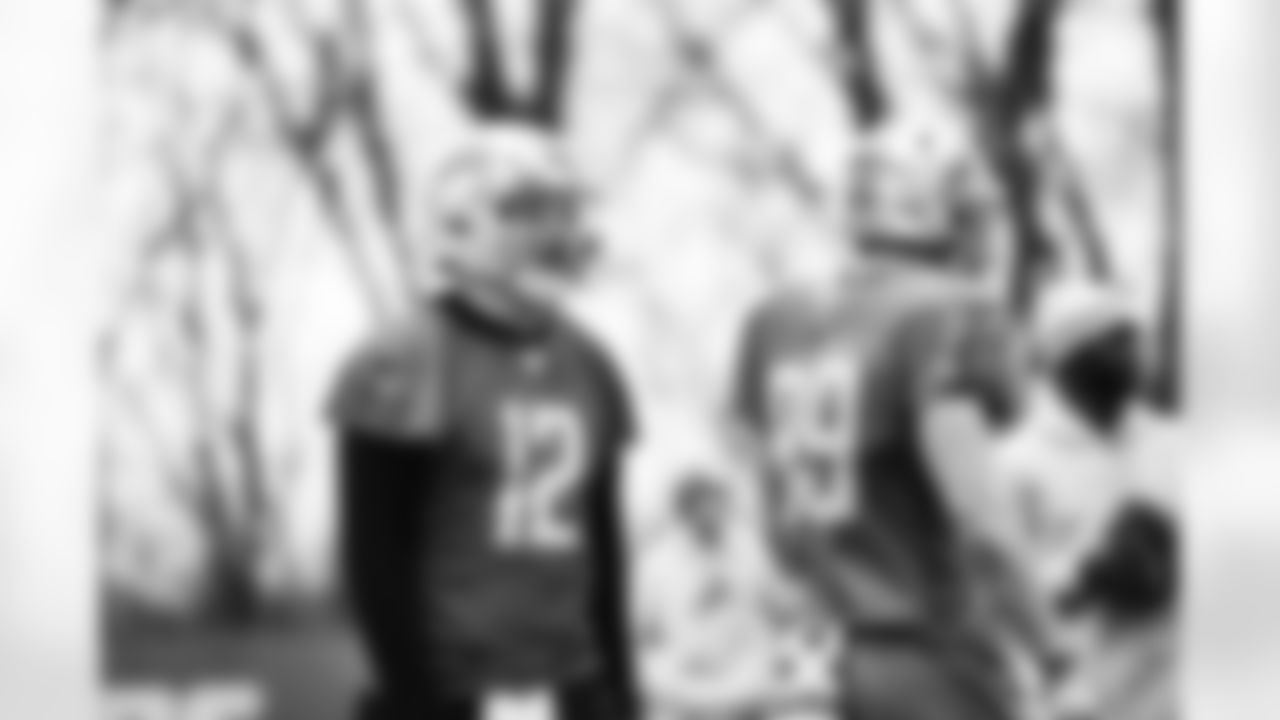 Detroit Lions quarterback Steven Montez (12) during practice at the Lions Training Facility in Allen Park, MI on January 6, 2023. (Josh Mandujano/Detroit Lions)