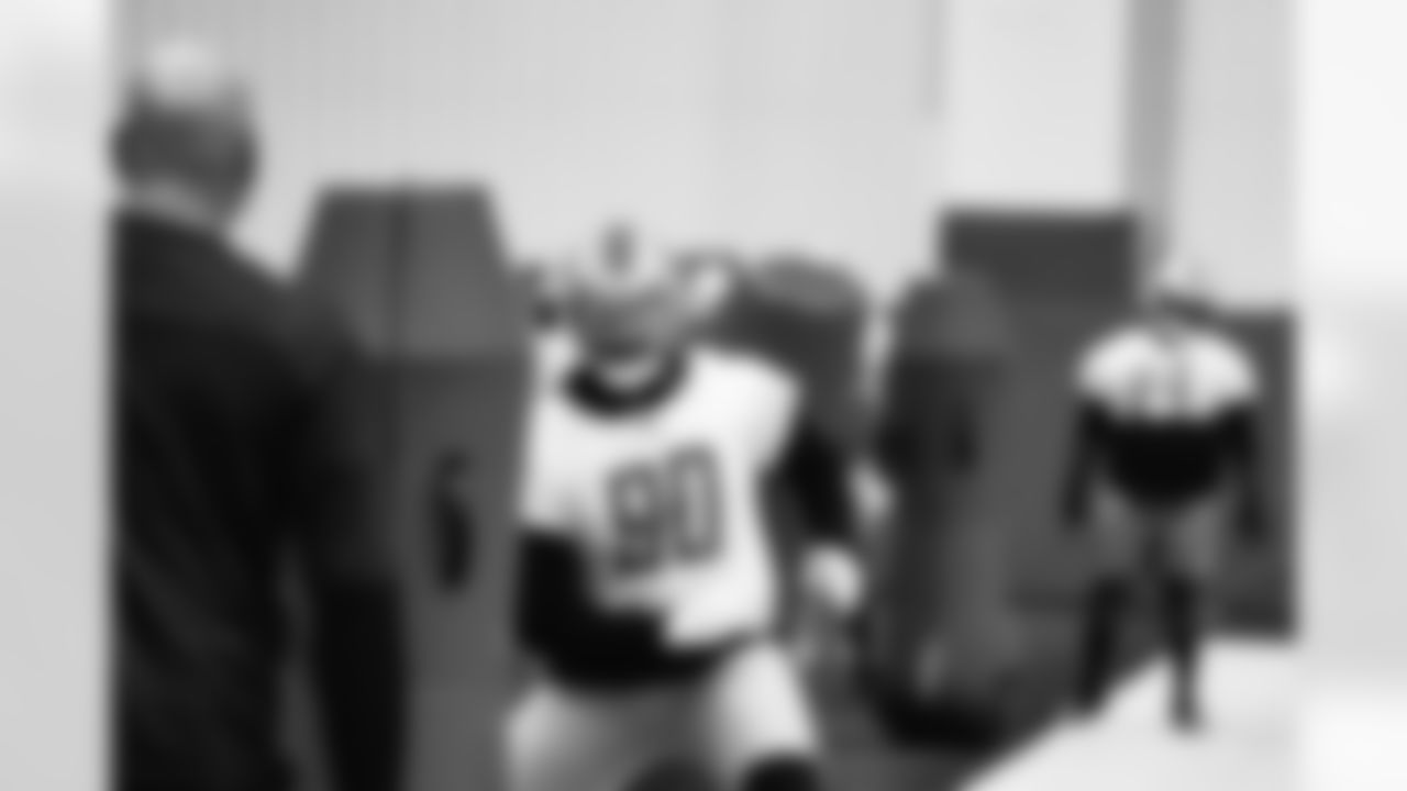 Detroit Lions defensive lineman Michael Brockers (90) during practice at the Lions Training Facility in Allen Park, MI on December 1, 2022. (Jeff Nguyen/Detroit Lions)