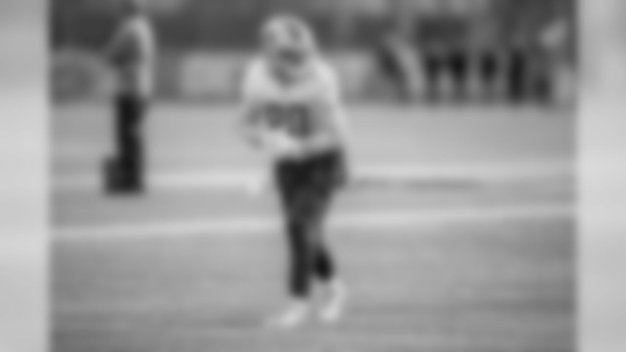 Detroit Lions wide receiver Danny Amendola (80) during practice at the Detroit Lions training facility Friday, Dec. 13, 2019 in Allen Park, Mich. (Detroit Lions via AP)
