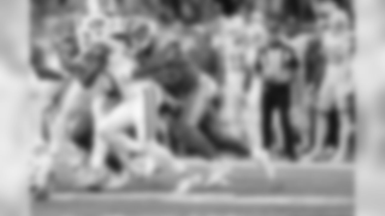 Detroit Lions safety Charles Washington (45) makes a tackle on special teams during a NFL football game against the New York Jets on Monday, Sept. 10, 2018 in Detroit. (Detroit Lions via AP).