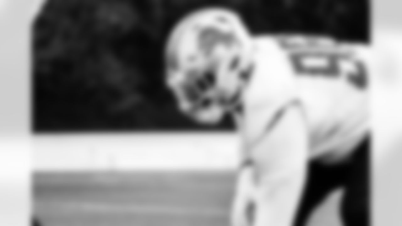 Detroit Lions defensive lineman Isaiah Buggs (96) during practice at the Lions Training Facility in Allen Park, MI on September 30, 2022. (Jeff Nguyen/Detroit Lions)
