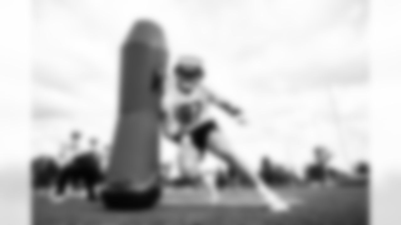 Detroit Lions defensive lineman Aidan Hutchinson (97) during training camp at the Lions training facility in Allen Park, MI on July 30, 2023. (Jeff Nguyen/Detroit Lions)