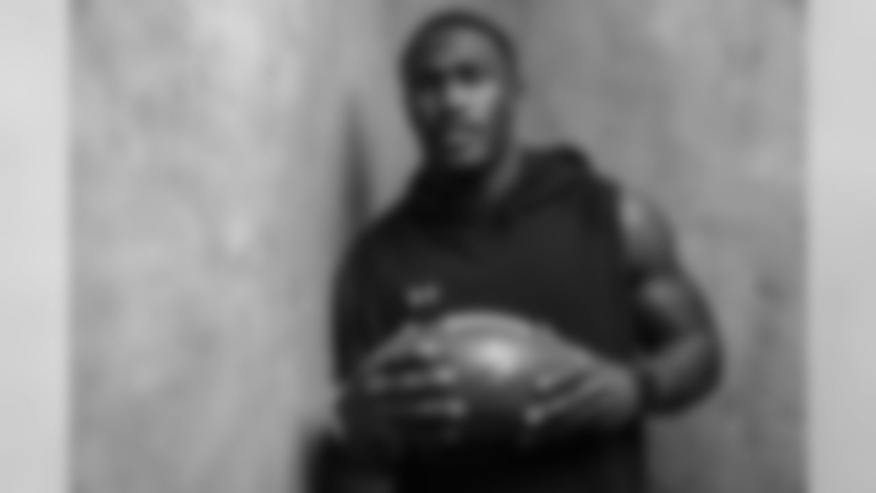 Portrait of LSU linebacker Devin White during the NFL Scouting Combine, Saturday, March 2, 2019, in Indianapolis. (Todd Rosenberg via AP)