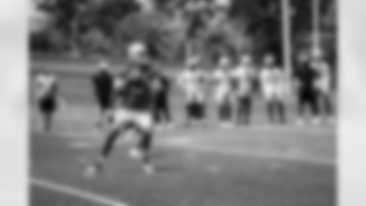 Detroit Lions quarterback Jared Goff (16) during Minicamp at the Training Facility in Allen Park, MI. 2021 (Josh Mandujano/Detroit Lions)