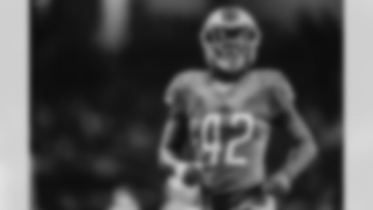 Detroit Lions safety Jalen Elliott (42) during a NFL football game against the Minnesota Vikings on Sunday, December 5, 2021 in Detroit, MI. (Jeff Nguyen/Detroit Lions).