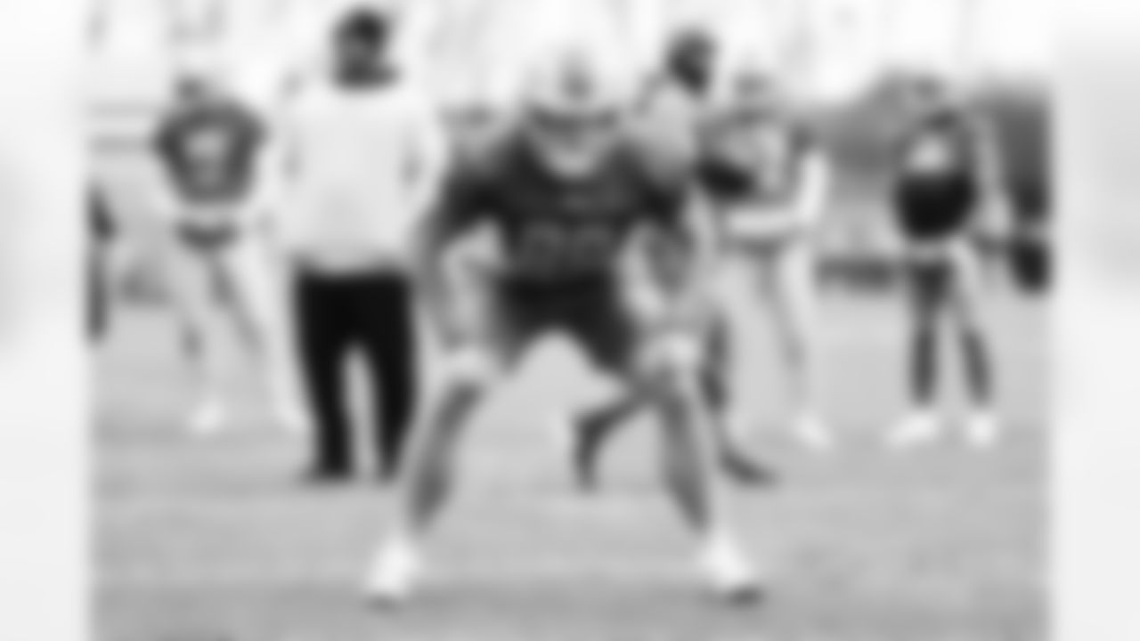 Detroit Lions tight end Brock Wright (89) during practice at the Lions Training Facility in Allen Park, MI on January 6, 2023. (Josh Mandujano/Detroit Lions)