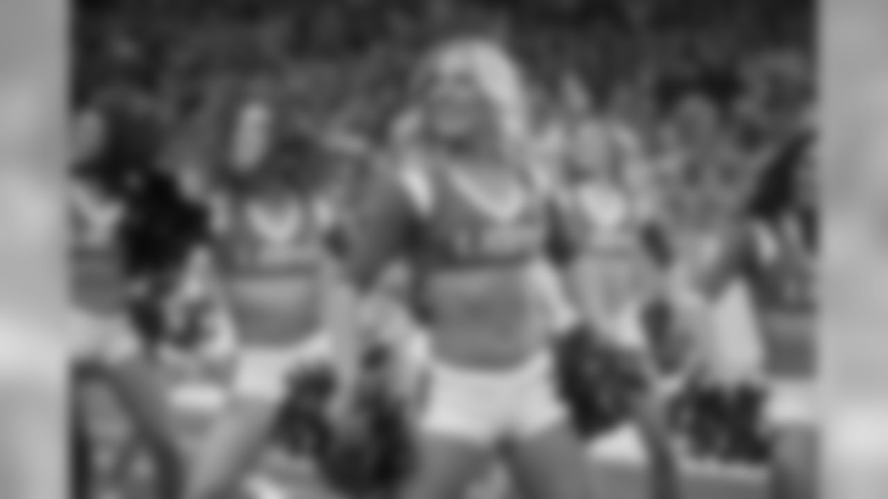 Detroit Lions cheerleaders perform during a NFL football game against the Minnesota Vikings on Sunday, Dec. 23, 2018 in Detroit. (Detroit Lions via AP).