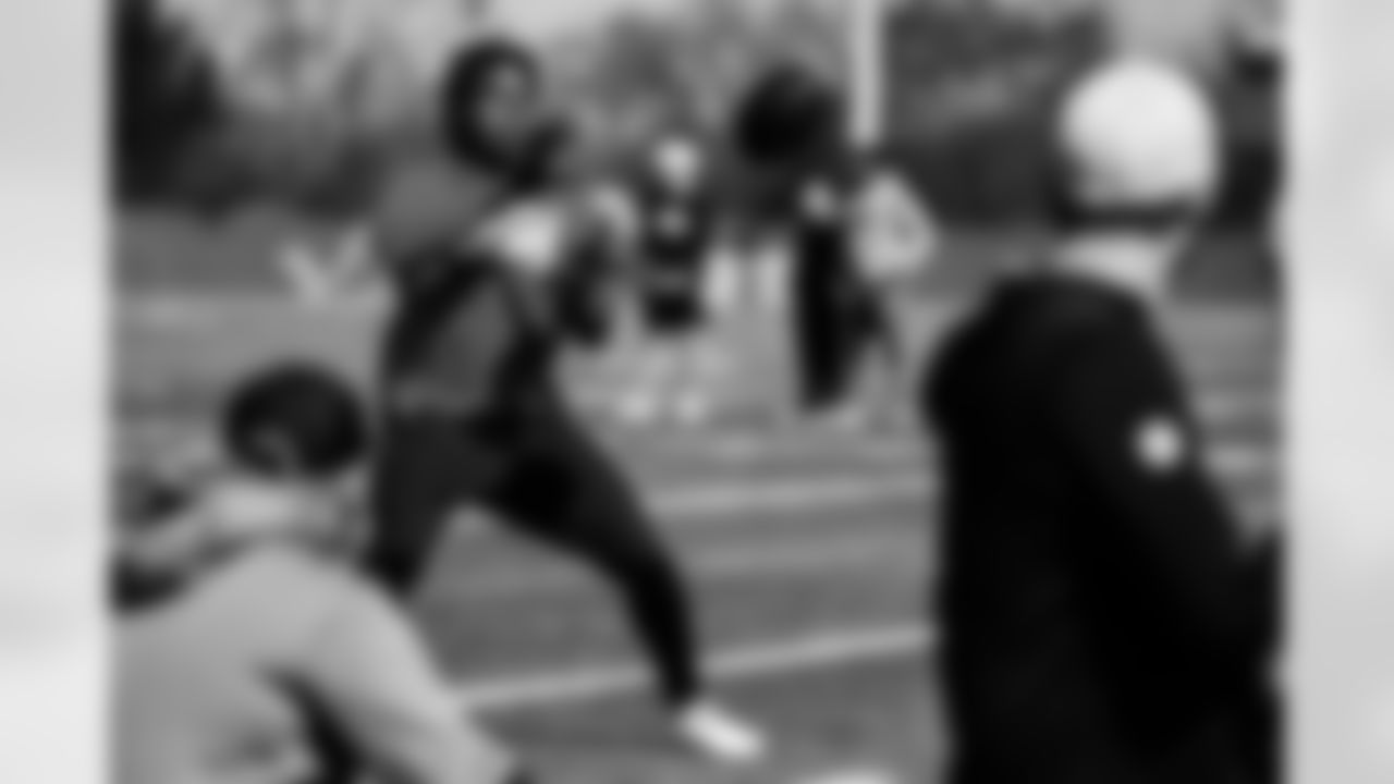 Detroit Lions running back Godwin Igwebuike (35) during a morning workout at the Lions training facility in Allen Park, MI on May 9, 2022. (Jeff Nguyen/Detroit Lions)