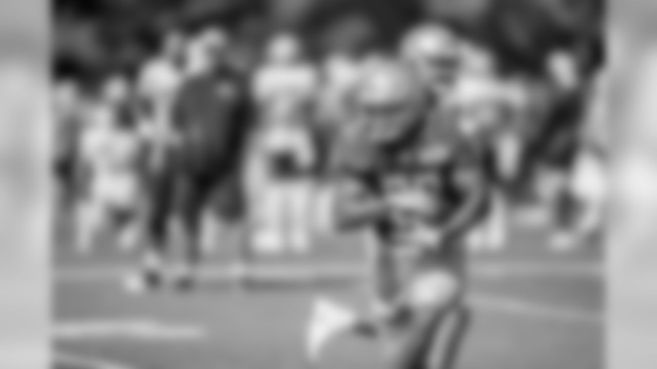 Detroit Lions running back Ty Johnson (38) during Day 10 of 2019 Detroit Lions Training Camp presented by Rocket Mortgage on Monday, Aug. 5, 2019 in Allen Park, Mich. (Detroit Lions via AP)