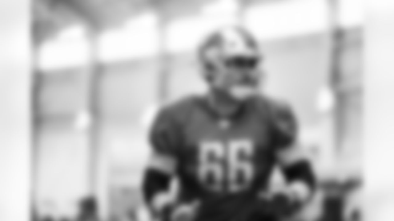 Detroit Lions guard Ross Pierschbacher (66) during practice at the Lions Training Facility in Allen Park, MI on December 16, 2022. (Jeff Nguyen/Detroit Lions)