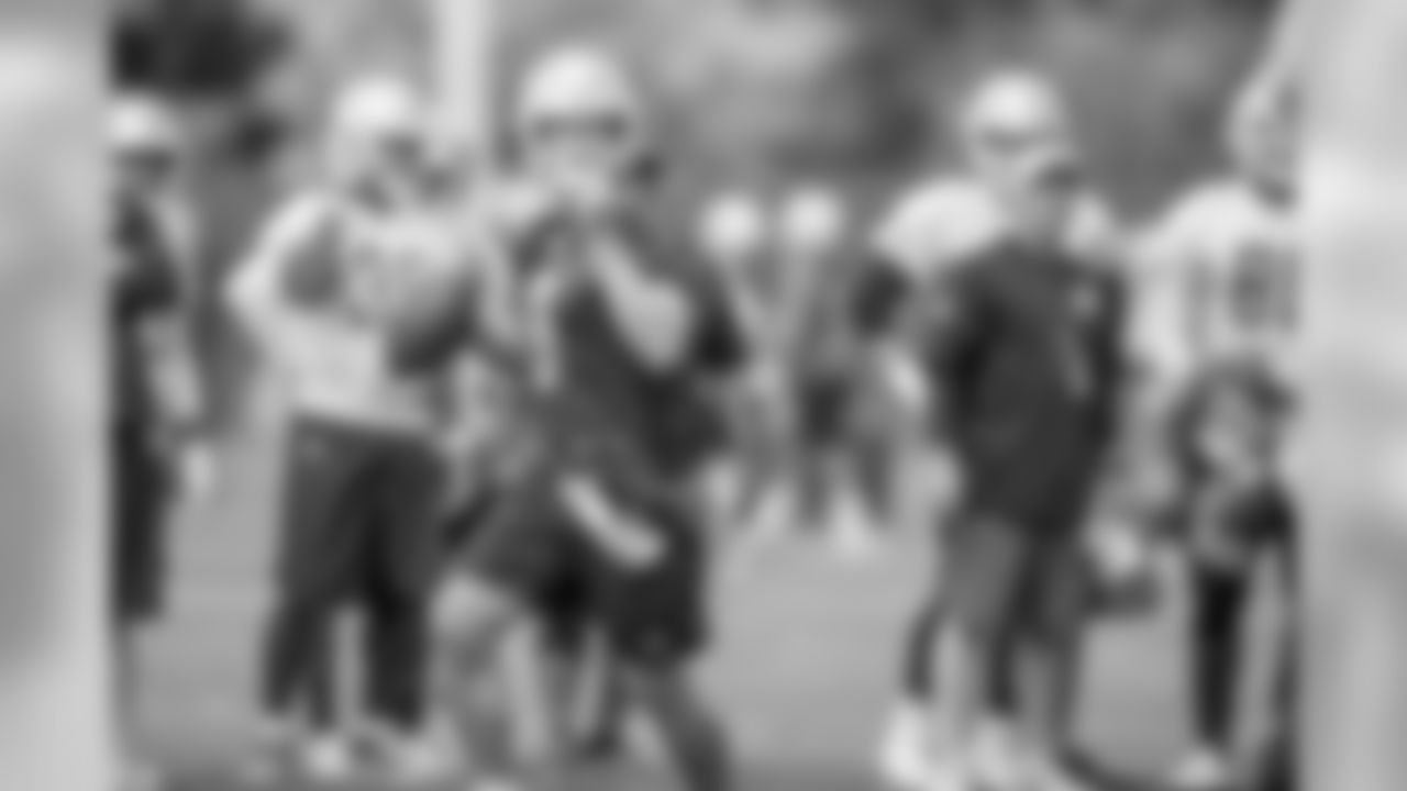 Detroit Lions quarterback Matthew Stafford (9) during an OTA practice at the Detroit Lions training facility on Monday, May 21, 2018 in Allen Park, Mich. (Detroit Lions via AP)