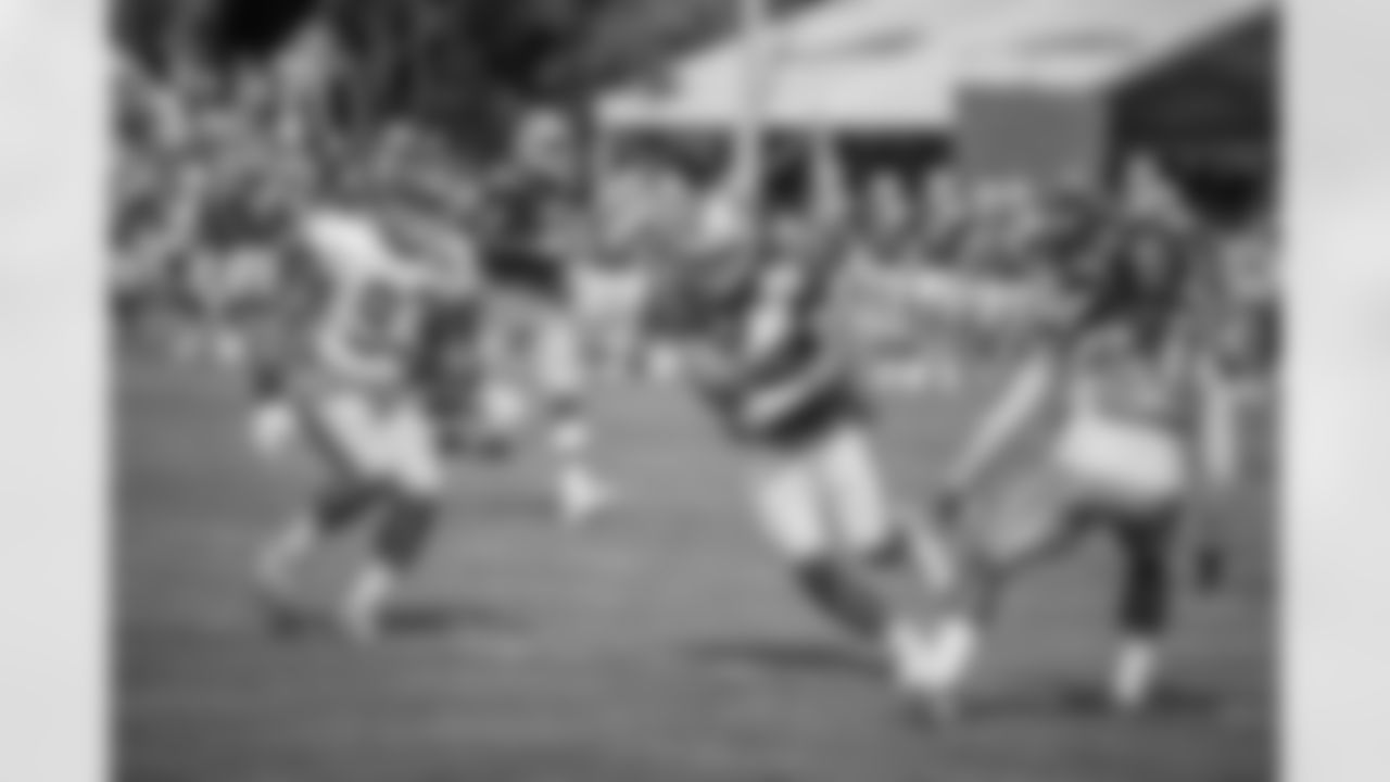 Detroit Lions tight end Luke Willson (82) during training camp practice on Tuesday, Aug. 14, 2018 in Allen Park, Mich. (Detroit Lions via AP)