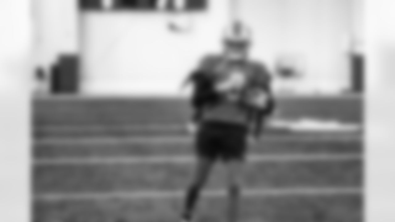 Detroit Lions wide receiver Josh Reynolds (8) during practice at the Lions Training Facility in Allen Park, MI on December 2, 2022. (Jeff Nguyen/Detroit Lions)