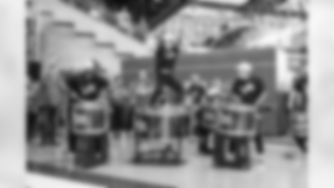 Detroit Lions Drumline, Honolulu Boom, during a NFL football game against the Seattle Seahawks on Sunday, October 2, 2022 in Detroit, MI. (Mike Ferdinande/Detroit Lions).