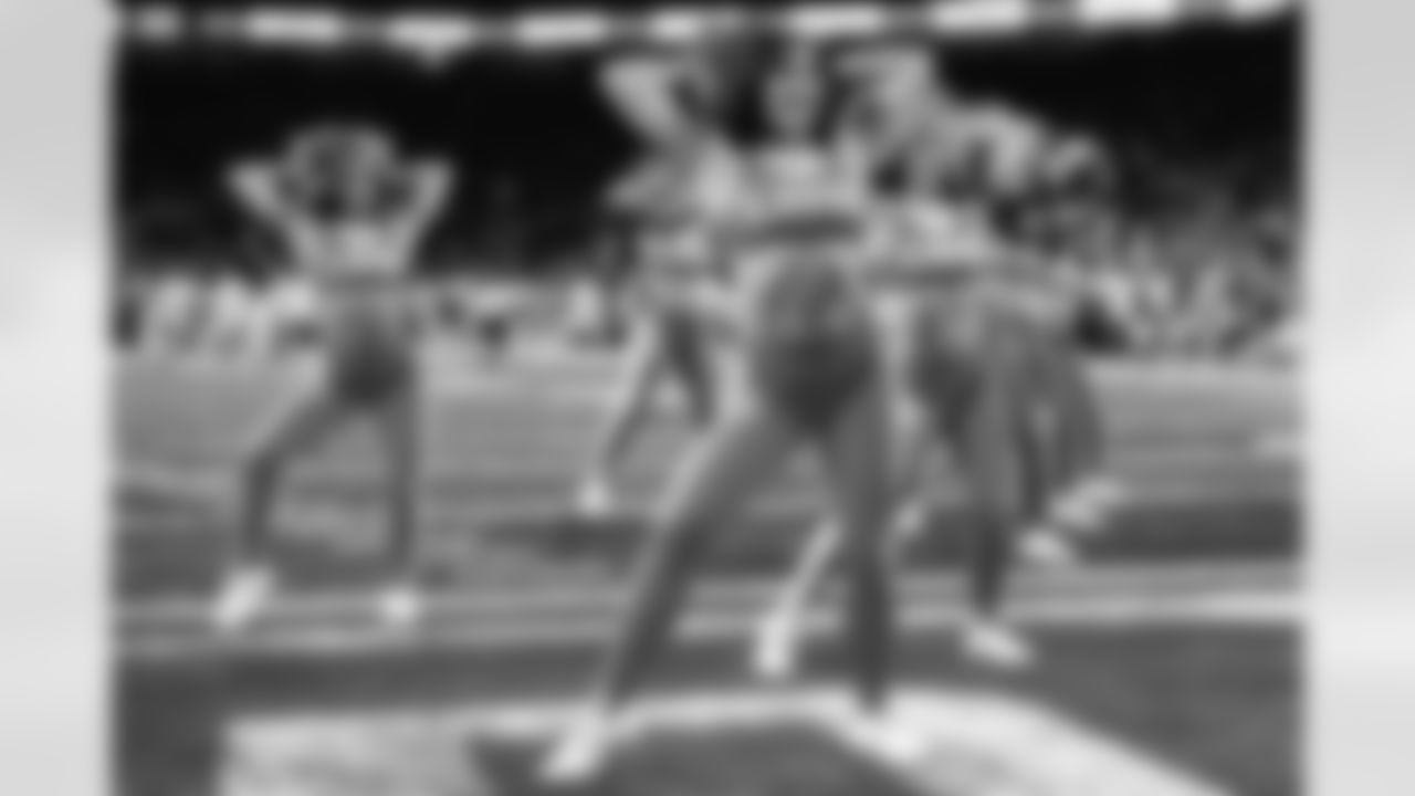 Detroit Lions Cheerleaders perform during a NFL football game against the Buffalo Bills on Thursday, November 24, 2022 in Detroit, MI. (Mike Ferdinande/Detroit Lions).