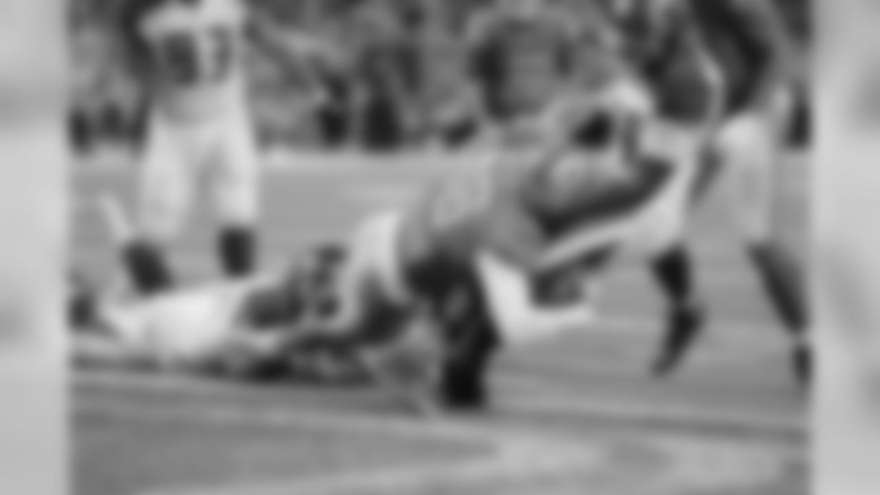 Detroit Lions running back Wes Hills (36) runs for a touchdown during a NFL football game against the Tampa Bay Buccaneers Sunday, Dec. 15, 2019 in Detroit. (Detroit Lions via AP).