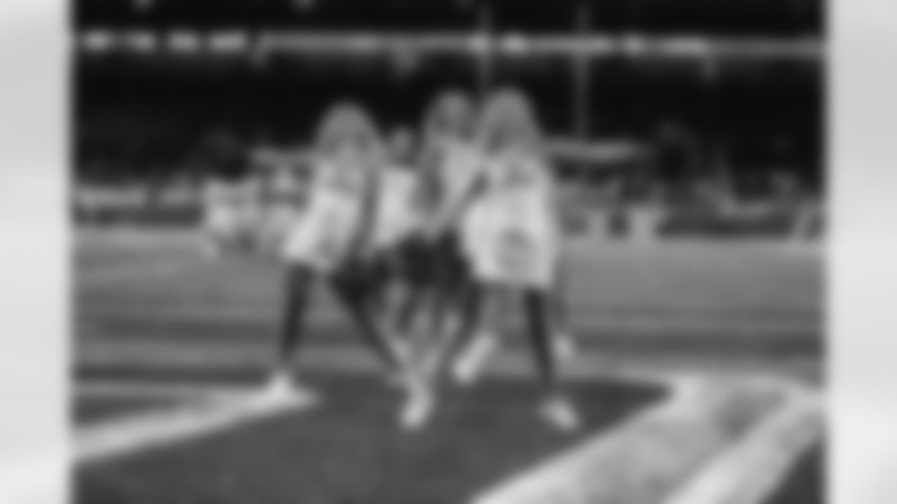 Cheerleaders during a NFL football preseason game against the Buffalo Bills on Friday, August 13, 2021 in Detroit, MI. (Jeff Nguyen/Detroit Lions).