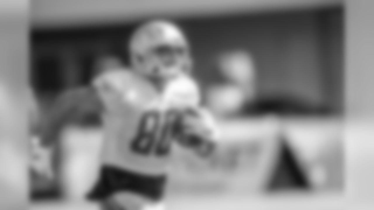 Detroit Lions wide receiver Danny Amendola (80) during Day 7 of Detroit Lions Training Camp presented by Rocket Mortgage on Thursday, August 1, 2019 in Allen Park, Mich.