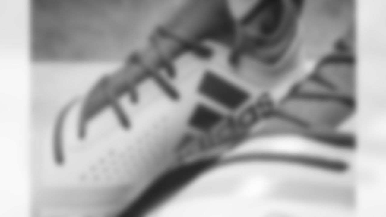 Detroit Lions running back Kerryon Johnson (33) owns these shoes. My Cause My Cleats. (Detroit Lions via AP).