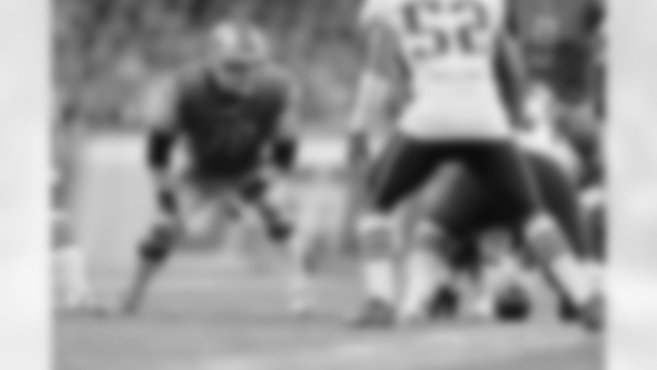 Detroit Lions guard T.J. Lang (76) during a NFL football game against the New England Patriots on Sunday, Sept. 23, 2018 in Detroit. (Detroit Lions via AP).