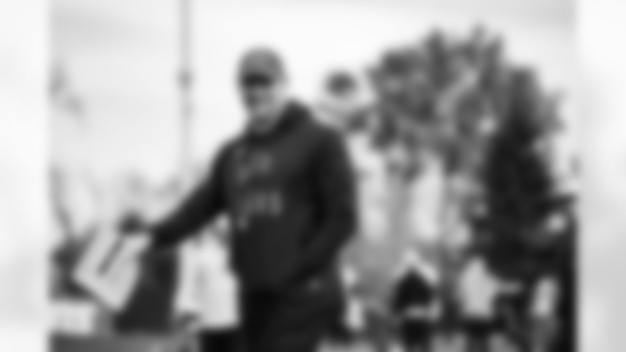 Detroit Lions Head Coach Dan Campbell during practice at the Lions Training Facility in Allen Park, MI on October 28, 2022. (Jeff Nguyen/Detroit Lions)