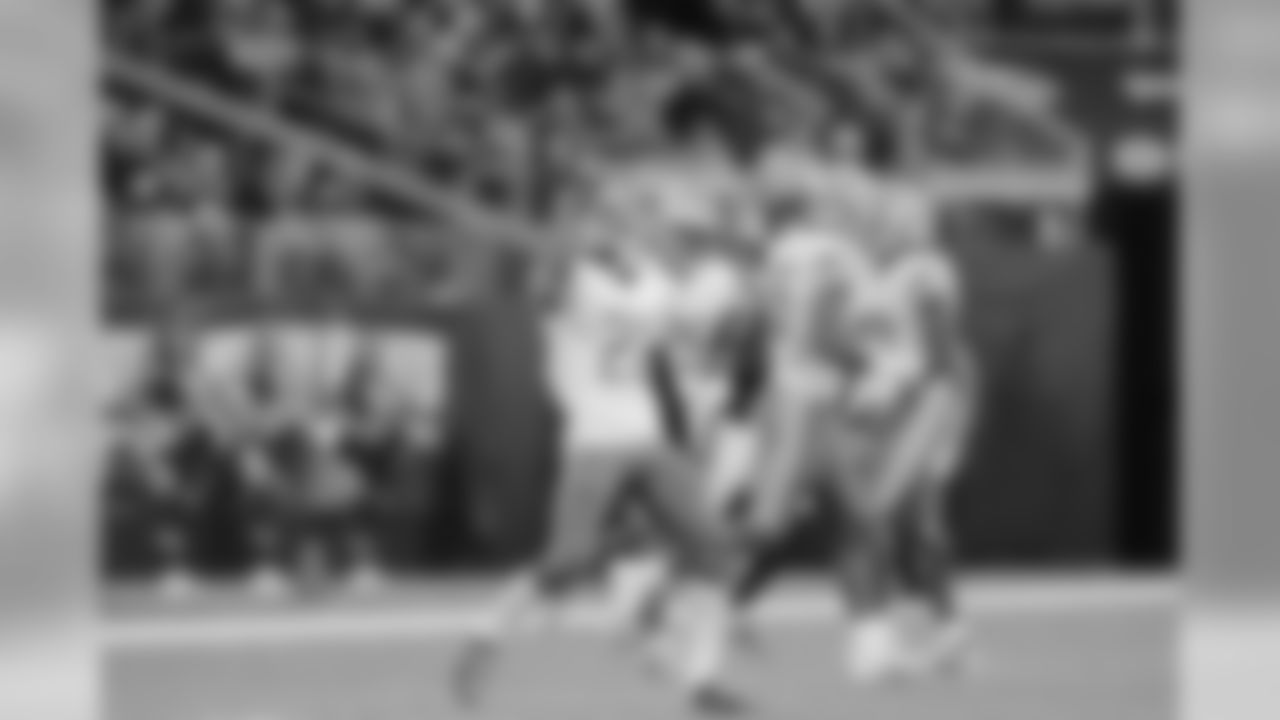 Detroit Lions cornerback Darius Slay (23) celebrates a pass breakup during a NFL football game against the Minnesota Vikings Sunday, Dec. 8, 2019 in Minneapolis. (Detroit Lions via AP).