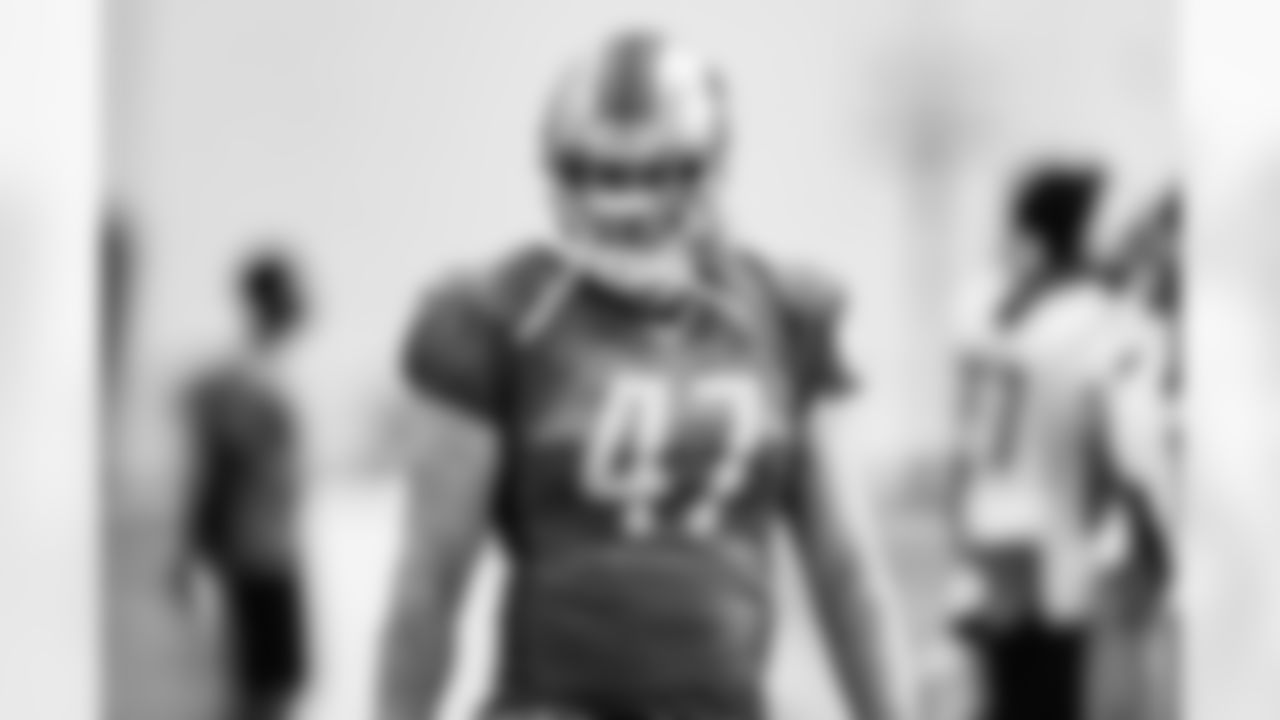 Detroit Lions long snapper Scott Daly (47) during practice at the Training Facility in Allen Park, MI on September 18, 2021. (Josh Mandujano/Detroit Lions)