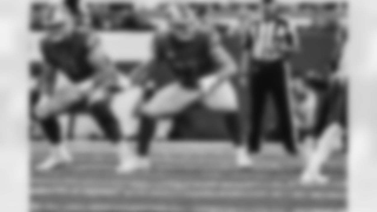 Detroit Lions guard Logan Stenberg (71) and Detroit Lions center Frank Ragnow (77) during a NFL football game against the Philadelphia Eagles on Sunday, September 11, 2022 in Detroit, MI. (Josh Mandujano/Detroit Lions).