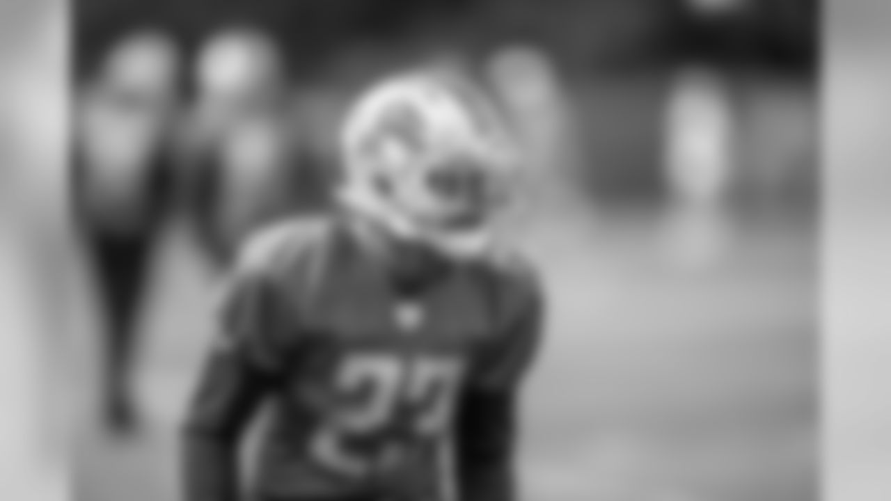 Detroit Lions cornerback Darius Slay (23) during practice at the Detroit Lions training facility Friday, Sept. 6, 2019 in Allen Park, Mich. (Detroit Lions via AP)