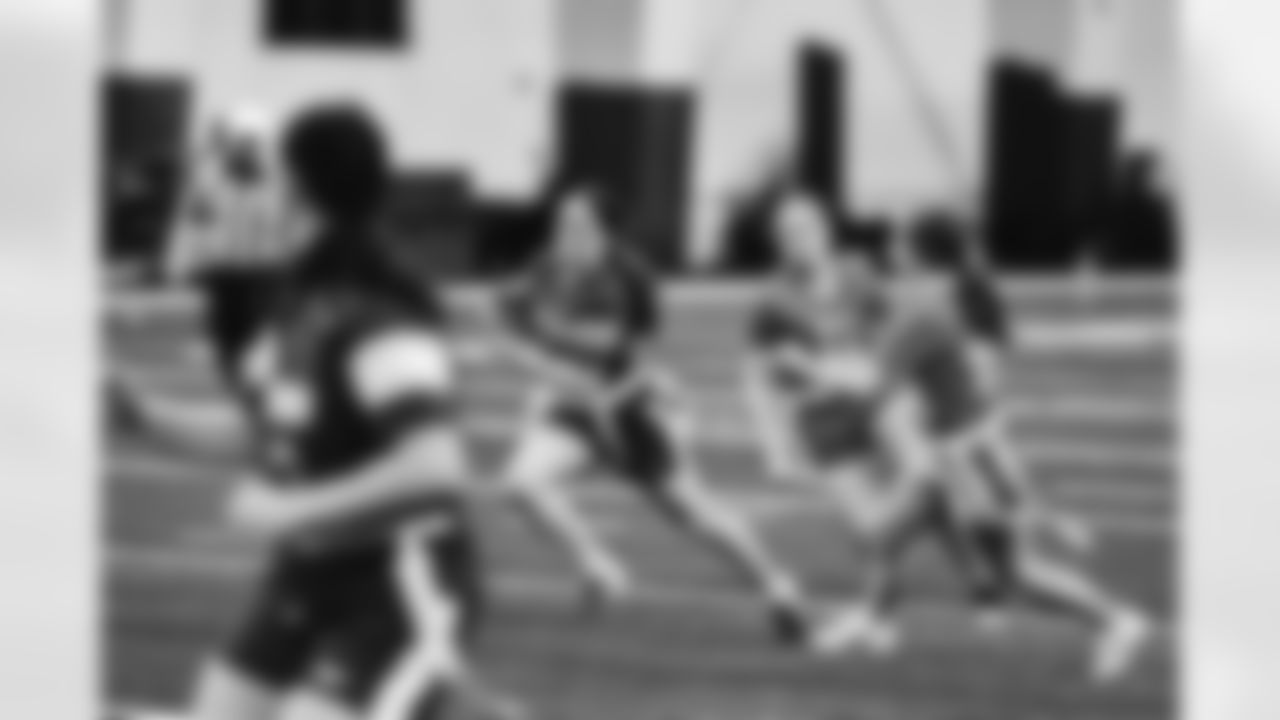 2023 Michigan Girls High School Flag Football Pilot League Week 3 at Detroit Lions HQ & Training Facility Sunday May 21 2023 in Allen Park, MI. (Carl Jones II/Detroit Lions).